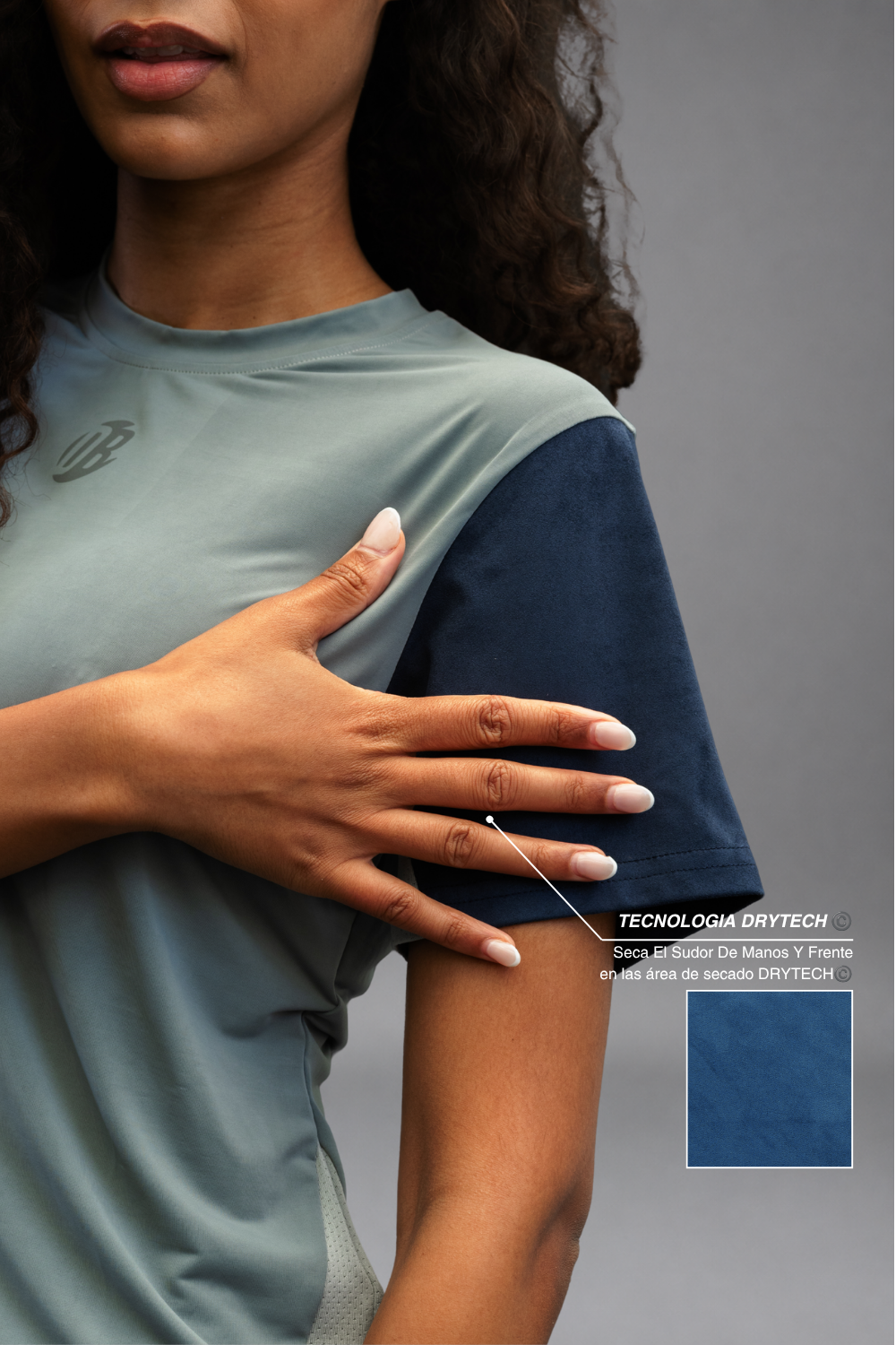 Camiseta Dryplay Clásica Mujer Azul