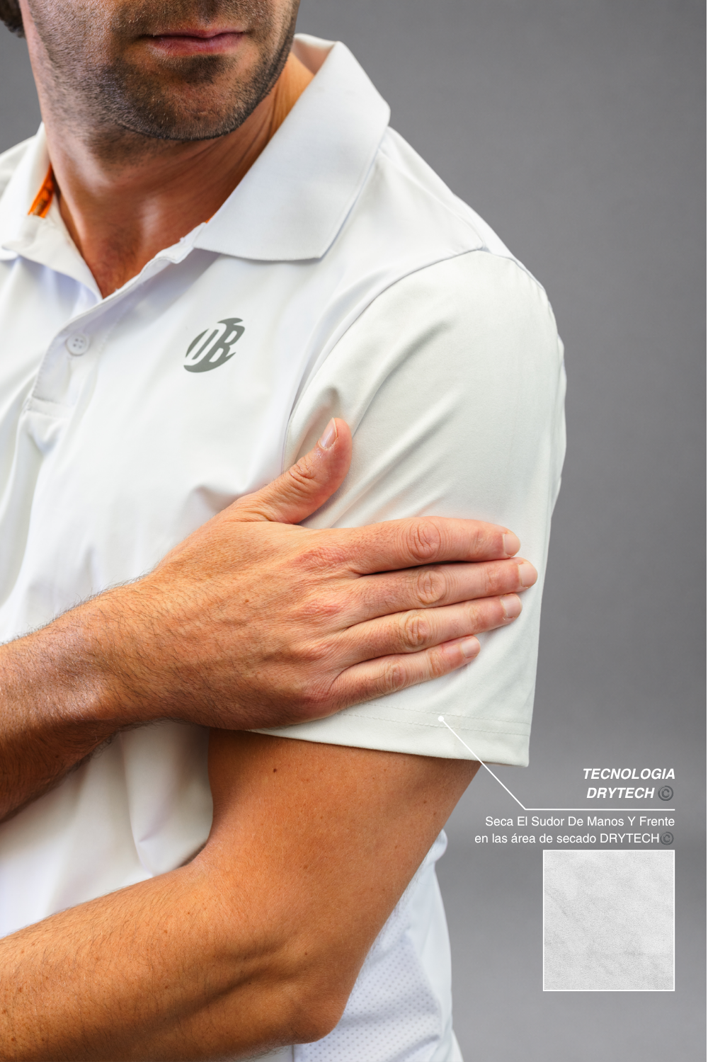 Polo Drygame Clásico Blanco
