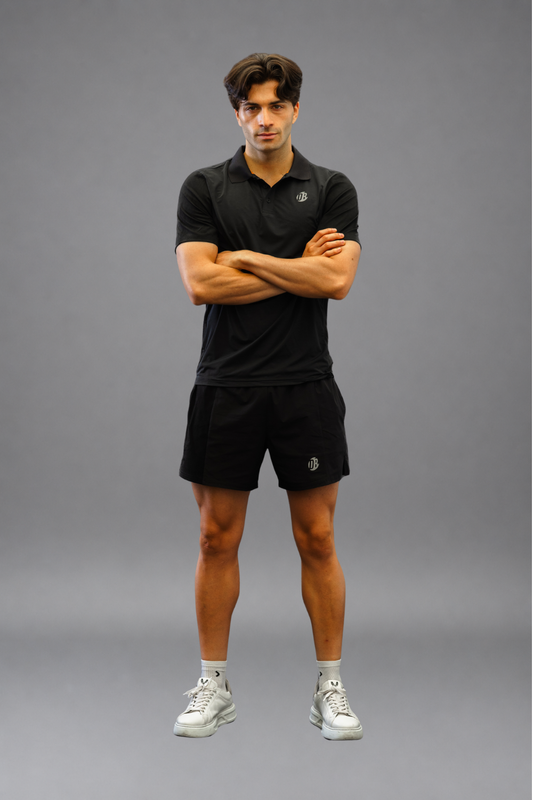 Polo Drygame Clásico Negro