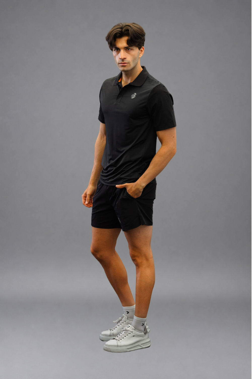 Polo Drygame Clásico Negro